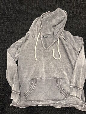 Revelation Washed Gray Pullover Hoodie with Front Pocket - super soft!